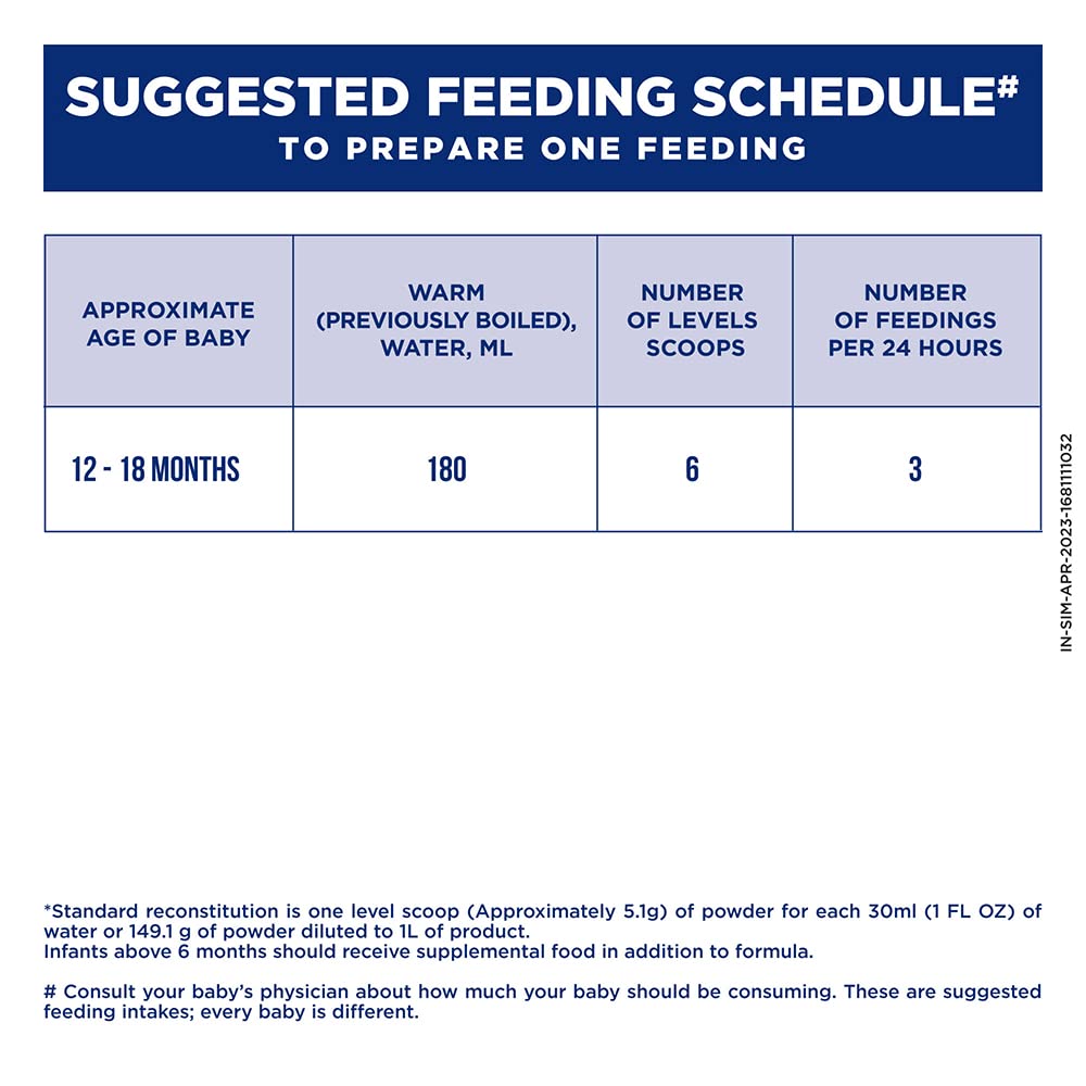 SIMILAC STAGE MT 3 FOLLOW-UP FORMULA (12 TO 18 MONTHS)