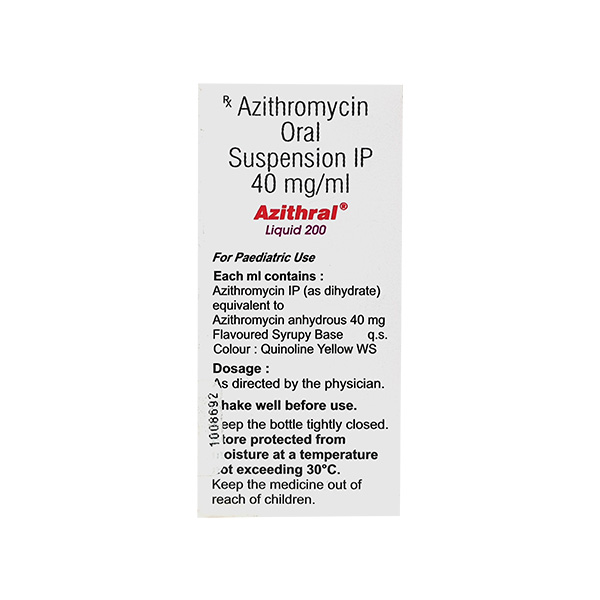 AZITHRAL 200MG LIQUID 15ML