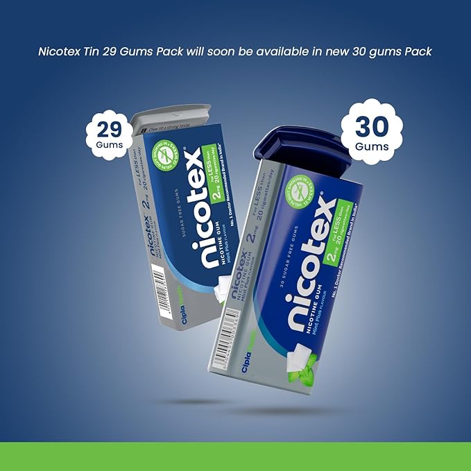NICOTEX- 2MG (TIN-MINT) CHEWEABLE TAB