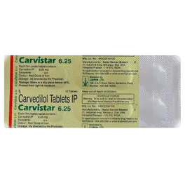 CARVISTAR 6.25MG TAB