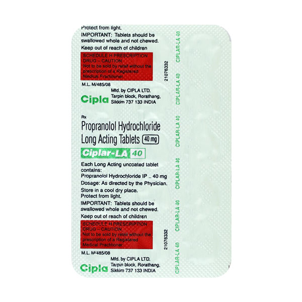 CIPLAR LA 40MG TABLET