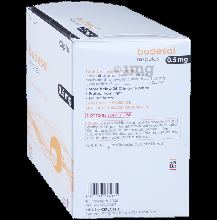 BUDESAL 0.5MG RESPULES 2ML